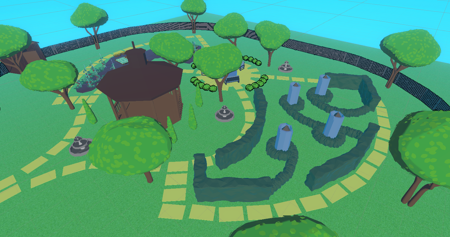 Screenshot of an early version of Scare Crow's first level