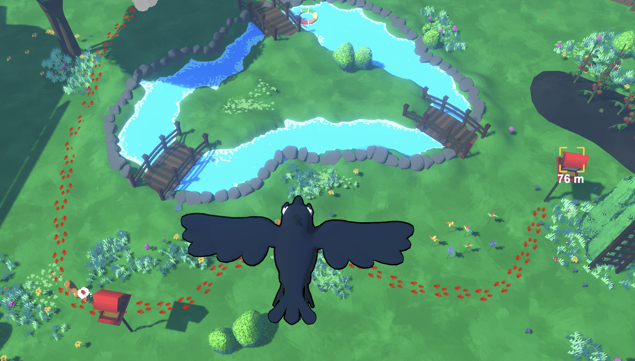 Example path from finished version of Scare Crow